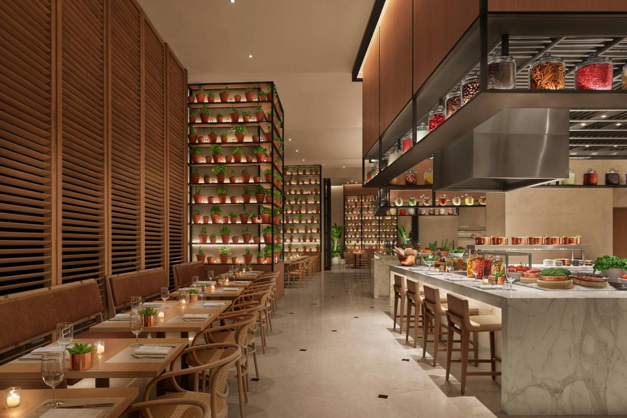 The Abu Dhabi Edition Exteriör bild The interior of the restaurant